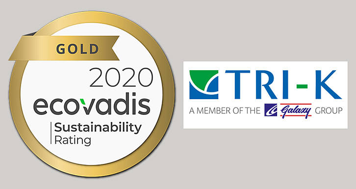 Our partner TRI-K receives Gold status by EcoVadis