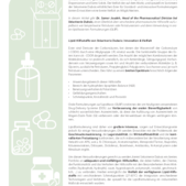 Produktflyer Lipid-Hilfsstoffe von Stéarinerie Dubois